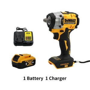 DEWALT 무선 임팩트 렌치 1/2 배터리 포함 가변 속도 충전 DCF921 ATOMIC 20V MAX, 1개, 02 1battery1charger