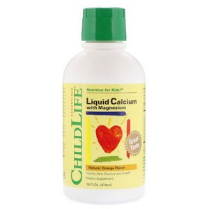 차일드 라이프 차일 드라이프 액상 칼슘 마그네슘 16 Fl.Oz. (474ml) ChildLife Liquid Calcium with Magnesium Fl Oz, 474ml, 2개