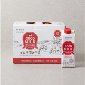 노브랜드 멸균우유 굿 밀크, 24개, 250ml