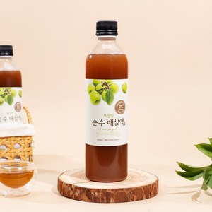 지리산애 씨앗 뺀 무설탕 순수 매실액 500ml 매실액기스 매실청, 1개