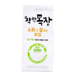 건국유업 착한목장 소화가 잘되는 멸균 우유 190ml 24개