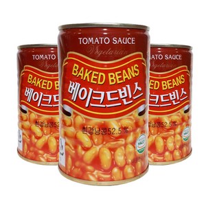 푸드올마켓_ 삼아 베이크드빈스 400g 원터치 한박스 (400g x 24ea), 24개