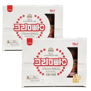 삼립 정통 크림빵 8입x2곽 크리미빵, 600g, 2개