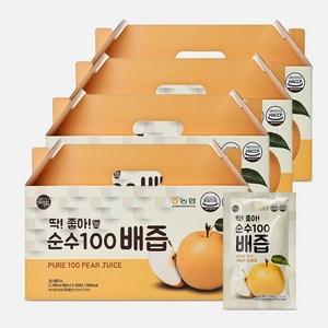 미쁨생활건강 딱좋아 순수100 배즙, 90ml, 120개