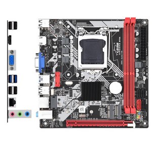 B75 미니 itx 마더보드 lga 1155 키트 i5 3570 프로세서 16GB DDR3 1600MHz PC 메모리 NVME M.2 및 쿨러, 01 마더 보드 + CPU + RAM