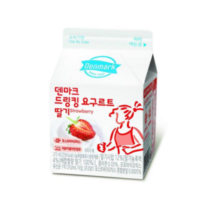 덴마크 드링킹요구르트 딸기 275mLx8팩/냉장무배, 8개, 310ml