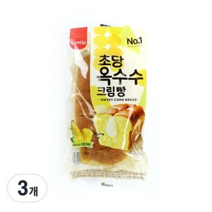 삼립 스위트 콘 초당 옥수수 크림 빵 달달 브레드, 100g, 3개