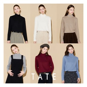 [테이트] ○TATE 24FW 여성 양면 기모 티셔츠 6종