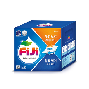 FiJi 피지 물에 녹는 파워업 시트 세제 120매, 60매입, 2개