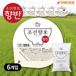 조선향미 향반 최고급품종 백미밥, 6개, 210g