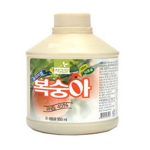 차그림 복숭아주스 850ml 복숭아 과일 농축액 주스, 1개