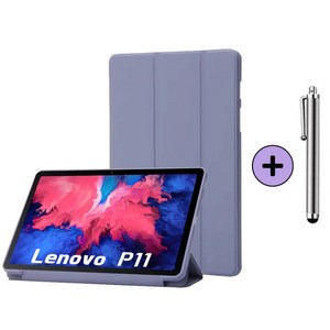 레노버탭 P11 / K11 / P11 플러스 1세대 11인치 케이스 커버 Lenovo Tab TB-J606F J606N J606 J616F P11+ 케이스나라, 라벤더, 1개