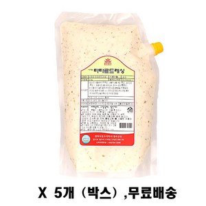 사자표 타타르드레싱2kg 박스 드레싱, 5개, 2kg