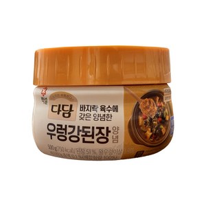 cj제일제당(주) 다담 우렁강된장양념, 500g, 4개