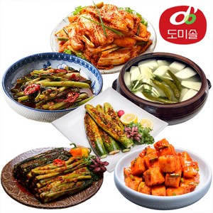 [도미솔] 별미김치 겉절이2kg+열무2kg+동치미2kg, 1세트, 상세 설명 참조