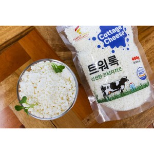 신선한 자연치즈 코티지치즈 cottage cheese 트워록, 2개, 400g