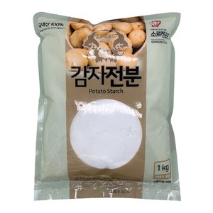 국내산 100% 감자전분 생감자로만든, 1kg, 1개