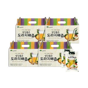 [쇼핑엔티] [100％착즙!] 생강품은 도라지배즙 100ml * 120포, 120개