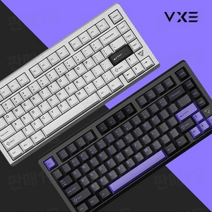 VGN VXE75 V2 알루미늄 기계식 키보드 가스켓, 아니아축 블랙