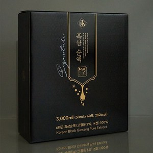 천제명 시그니처 홍삼액 흑삼액 (50ml x 60포) + 쇼핑백, 1개, 60회분