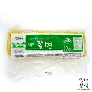 맛찬들 백미 쫄면사리 2kg (10인분) 냉동면 탱탱한면 쫄사리 비빔쫄면, 1봉