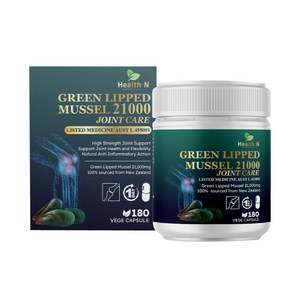 HealthN 뉴질랜드 초록입홍합 21000 조인트케어 250g, 1개, 180정