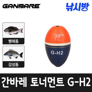낚시방 간바레토너먼트 프리미엄 구멍찌(G-H2)/벵어돔 감성돔/정확한부력/원투 구멍찌, 1개