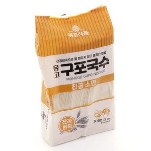 몽고식품 구포국수 진공소면, 3kg, 2개