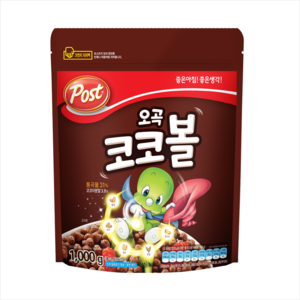 포스트 오곡 코코볼 시리얼, 1kg, 1개