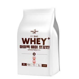 원데이뉴트리션 초코맛_단백질 쉐이크 헬스 보충제 포대유청 웨이프로틴 WPC, 2kg, 1개