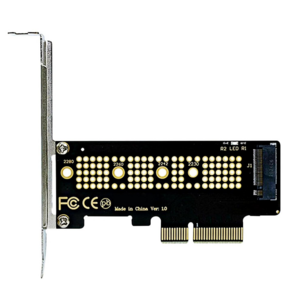 M.2 NVME SSD PCIe 어댑터 카드 확장카드 PCI-E 4.0 X16/X8/X4 변환 M.2 인터페이스 메인보드용 컨버터 브라켓, 1개