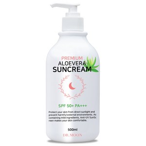 닥터문 프리미엄 대용량 알로에베라 선크림 SPF50+ PA+++, 500ml, 1개