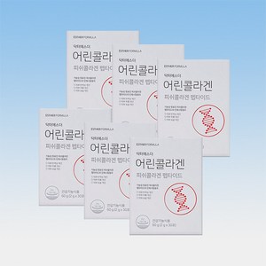 여에스더 포뮬러 기능성 인정 저분자 피쉬 펩타이드 어린 콜라겐 (1박스*30포*60g), 30회분, 6개