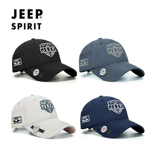 웹도매 JEEP SPIRIT 지프 스피릿 볼캡 CA0611, 블랙, 1개