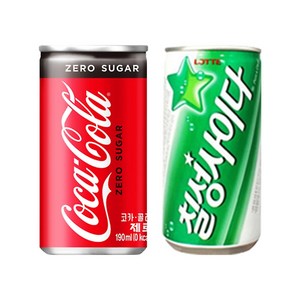 코카콜라 제로 190ml 30개+칠성사이다 190ml 30개, 60개