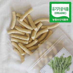 질마재농장 유기농쌀과자 백미시금치스틱 60g, 1개