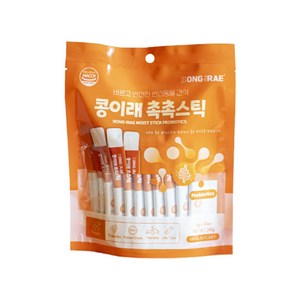 더키코 콩이래 촉촉스틱 240g(8gX30개) 강아지 간식 츄르간식, 1개, 유산균(강아지/고양이겸용), 240g