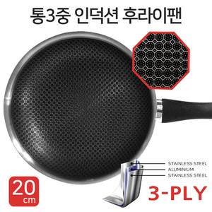 세렌체 후라이팬 국산 스테인리스 프라이팬, 24cm, 1개