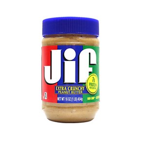 Jif 크런치 땅콩버터, 454g, 1개