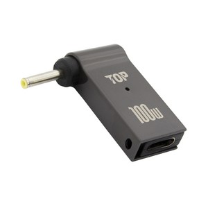 USB C타입 PD to DC 2.5x0.7 100W 노트북 충전 젠더 HT-CL024, 1개