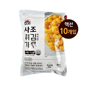 맥선 튀김가루, 10개, 1kg