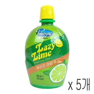 레이지 라임주스 라임즙 200ml, 5개