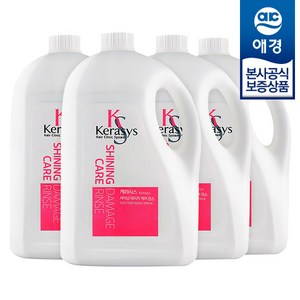 케라시스 샤이닝케어 데미지 린스, 4L, 4개