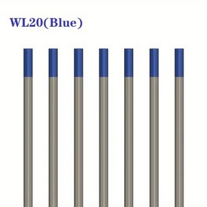 티그용접기 아크 알곤 논가스 TIG WSME 슈퍼 텅스텐 바늘와이어 전극 헤드 10 개, 17) WL20Blue - 4.0mm-150mm