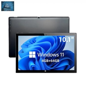 윈도우태블릿 Windows11 10.1인치 태블릿PC 64GB 64비트 1920x1200 HDMI 포트, 블랙 기본