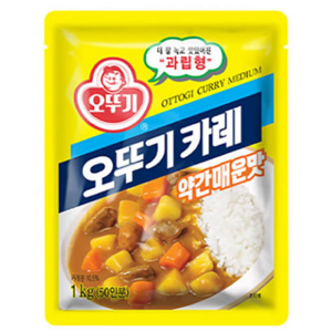 오뚜기 카레 약간매운맛, 1kg, 10개