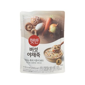 비비고 버섯야채죽, 420g, 5개