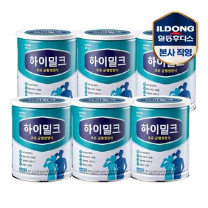 일동후디스 하이밀크 초유 균형영양식 성인분유, 6개, 600g