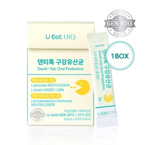 유잇유이크 덴티톡 구강유산균 30포, 1박스, 60g