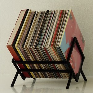 STAND LP 수납장 보관함 랙 LP판 장식장 매거진랙 블랙